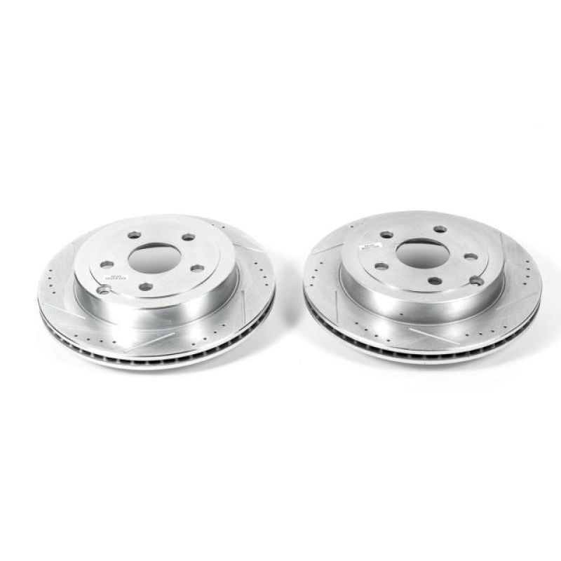 Power Stop 08-09 Pontiac G8 Rear Evolution Drilled & Slotted Rotors - Pair - DTX Performance