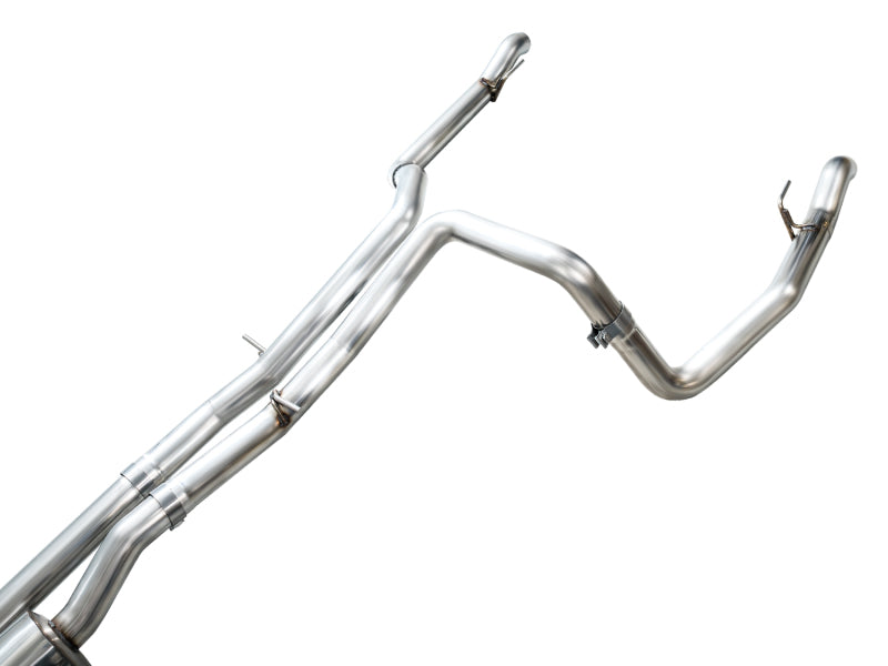 AWE 4th Gen GM 1500 6.2L Catback Split Rear Exit (w/ Bumper Cutouts) - OE Tips, performance car parts, exhaust systems