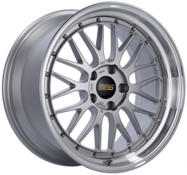 BBS LM 20x9.5 5x112 ET8 Diamond Silver Wheel 67mm PFS/Clip Required