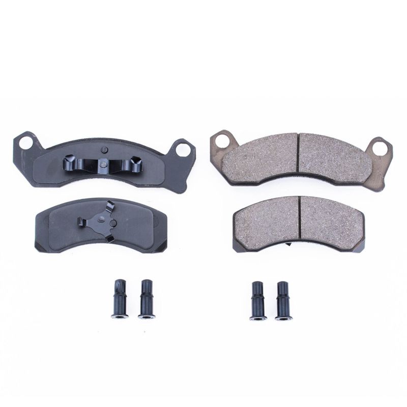 Power Stop 87-89 Ford Country Squire Front Z17 Evolution Ceramic Brake Pads w/Hardware - DTX Performance