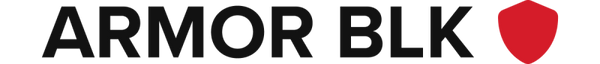 ARMOR BLK logo with red shield icon