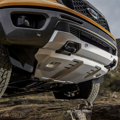 Ford Racing 19-22 Ranger Skid Plate Kit - Silver, undercarriage protection for performance car parts enthusiasts at DTX Performance shop.