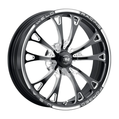 Weld V-Series 1-Piece 17x4.5 / 5x4.5 BP / 2.2in. BS Gloss Black Milled Wheel