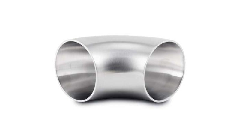 Vibrant 2.0in OD T304 SS 90 Deg Mandrel Bend Elbow, brushed stainless steel for performance car parts and exhaust systems, by DTX Performance.