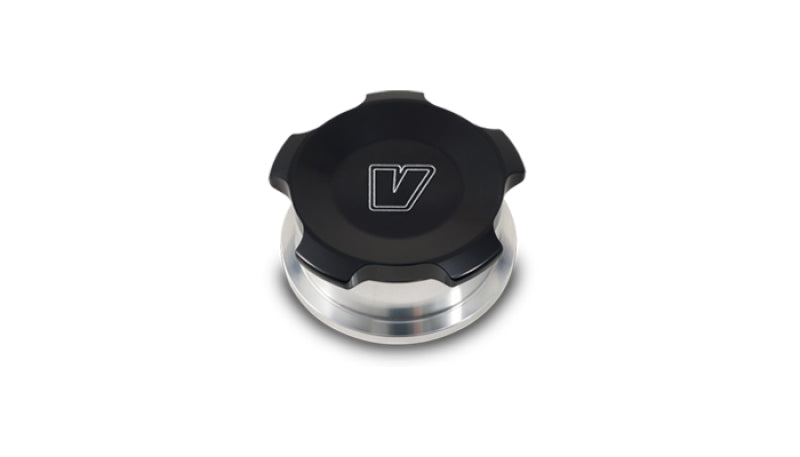 Vibrant 2in OD Aluminum Weld Bungs w/ Anodized Black Aluminum Threaded Cap (incl. O-Ring), high performance auto part