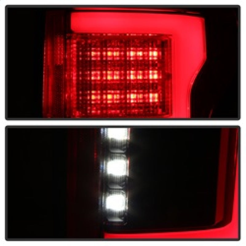 Spyder 15-18 Ford F-150 LED Tail Lights, Red Clear