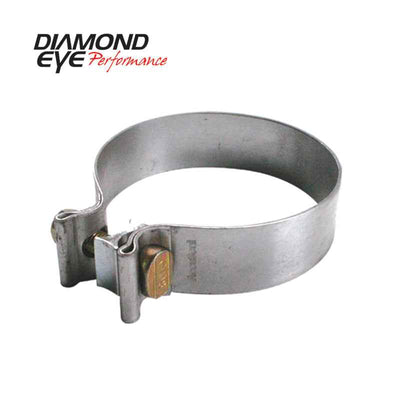 Diamond Eye CLAMP Band 3-1/2in METRIC HARDWARE AL for performance car parts, ideal for exhaust systems, from veteran owned DTX Performance shop