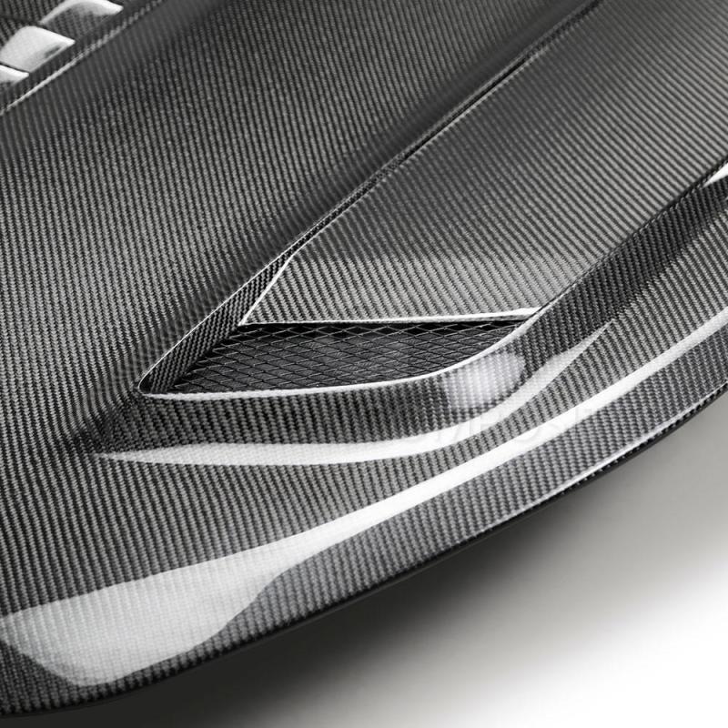 Anderson Composites 16-19 Chevrolet Camaro Double Sided Carbon Fiber Type-T2 Style Hood - DTX Performance