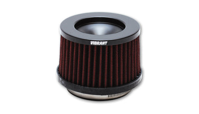 Vibrant The Classic Perf Air Filter 4.75in O.D. Cone x 3-5/8in Tall x 4in inlet I.D. Turbo Outlets for performance car upgrades