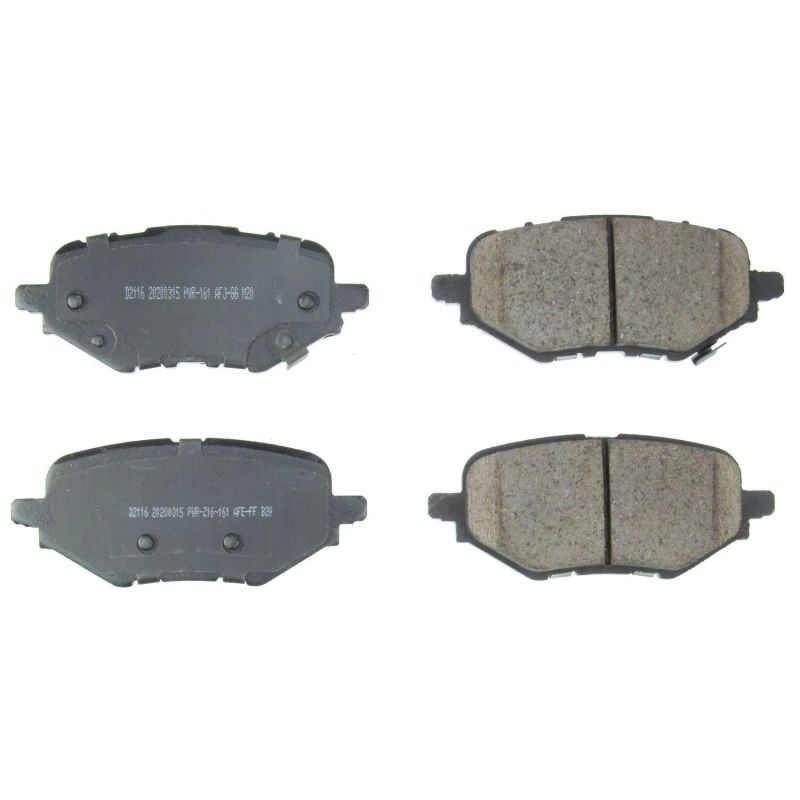 Power Stop 18-19 Honda Clarity Rear Z16 Evolution Ceramic Brake Pads - DTX Performance