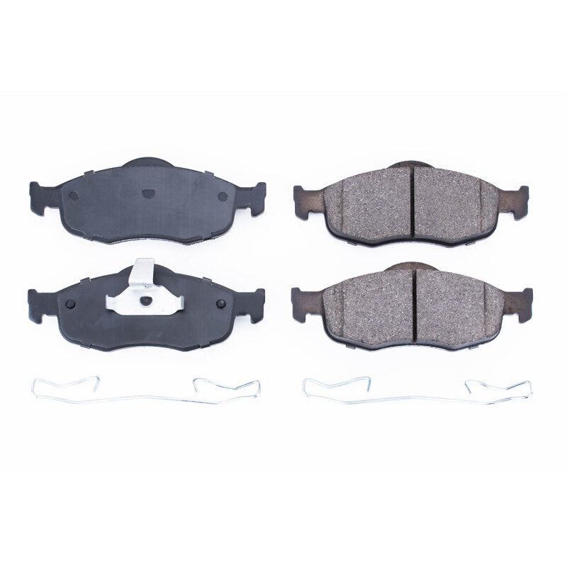 Power Stop 95-00 Ford Contour Front Z17 Evolution Ceramic Brake Pads w/Hardware - DTX Performance