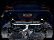 Load image into Gallery viewer, AWE Subaru BRZ/ Toyota GR86/ Toyota 86 Track Edition Cat-Back Exhaust- Chrome Silver Tips - DTX Performance