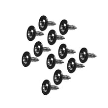 Load image into Gallery viewer, Set of 12 black screws for secure and durable fastening in performance car parts and accessories installations.