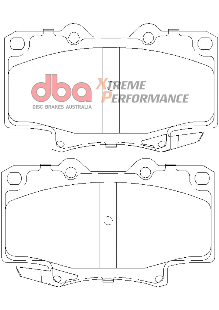 DBA 91-96 Toyota Land Cruiser XP650 Front Brake Pads - DTX Performance