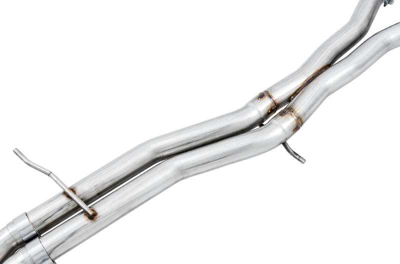 AWE Tuning Audi B9 S4 Track Edition Exhaust - Non-Resonated (Black 102mm Tips) - DTX Performance