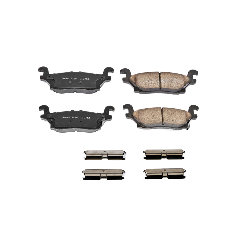 Power Stop 06-10 Hummer H3 Rear Z17 Evolution Ceramic Brake Pads w/Hardware - DTX Performance