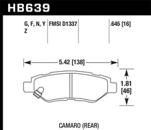 Load image into Gallery viewer, Hawk Camaro V6 HP+ Street Rear Brake Pads - DTX Performance