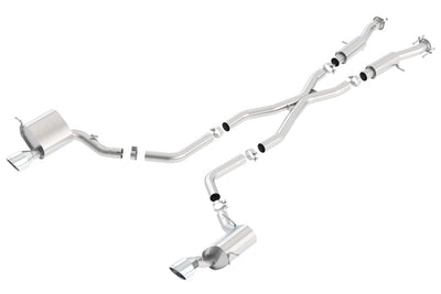 Borla 2015 Jeep Grand Cherokee SRT8 ATAK Dual Round Rolled Exit Catback Exhaust, high performance auto parts, performance upgrades