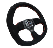 Load image into Gallery viewer, NRG Reinforced Steering Wheel (320mm Horizontal / 330mm Vertical) Suede w/Red Stitch, for performance upgrades by DTX Performance