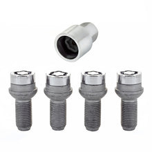 Load image into Gallery viewer, McGard Wheel Lock Bolt Set - 4pk. (Radius Seat) M14X1.5 / 17mm Hex / 26.7mm Shank Length - Chrome, high performance auto parts