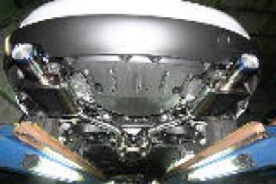 Invidia 13+ Lexus IS 250/IS 350 Q300 with performance exhaust, titanium tips shown in veteran owned shop installation, engine view