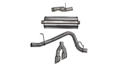 Corsa 2015-2020 GMC Yukon Denali 6.2L V8 Single Side Exit Cat-Back Exhaust w/ Polished Tips for performance car parts