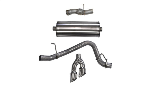 Corsa 2015-2020 GMC Yukon Denali 6.2L V8 Single Side Exit Cat-Back Exhaust w/ Polished Tips for performance car parts