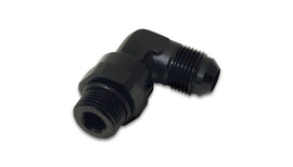 Vibrant -8AN Male Flare to Male -10 ORB Swivel Adapter - Anodized Black for performance car parts and tuning upgrades
