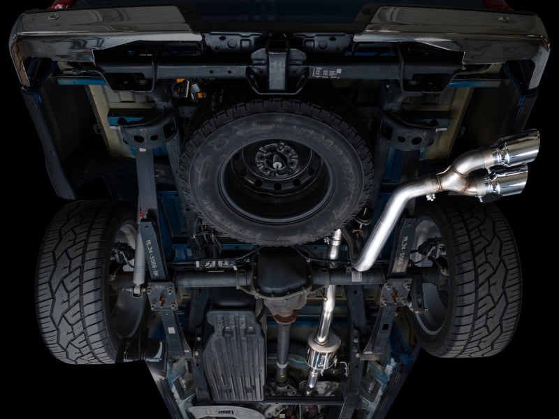 AWE 21-25 Ford F150 Cat-Back Exhaust system Dual Side Exit Chrome Tips, performance car parts by DTX Performance, aftermarket performance parts