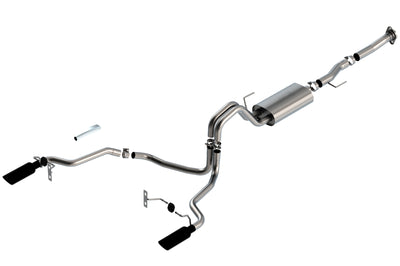 Borla F-150 2021 5.0L Cat-Back Black Chrome Tips