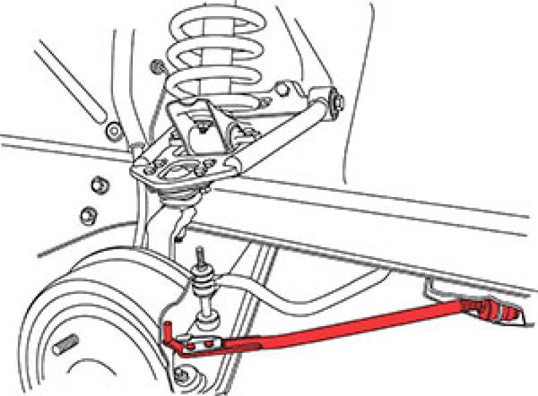 SPC Performance 68-73 Ford Mustang Adj. Caster Rods for racing suspension and performance car parts from DTX Performance.