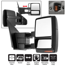 Load image into Gallery viewer, Xtune Ford F150 07-14 Power Heated Amber LED Signal Telescoping Mirror Right MIR-FF15007S-PWH-AM-R for performance upgrades