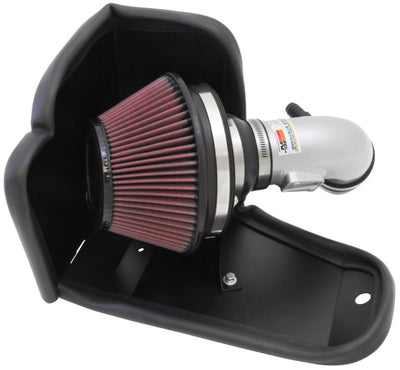 K&N 12-13 Honda Civic 1.8L L4 Silver Typhoon Intake - Performance car parts for horsepower increase