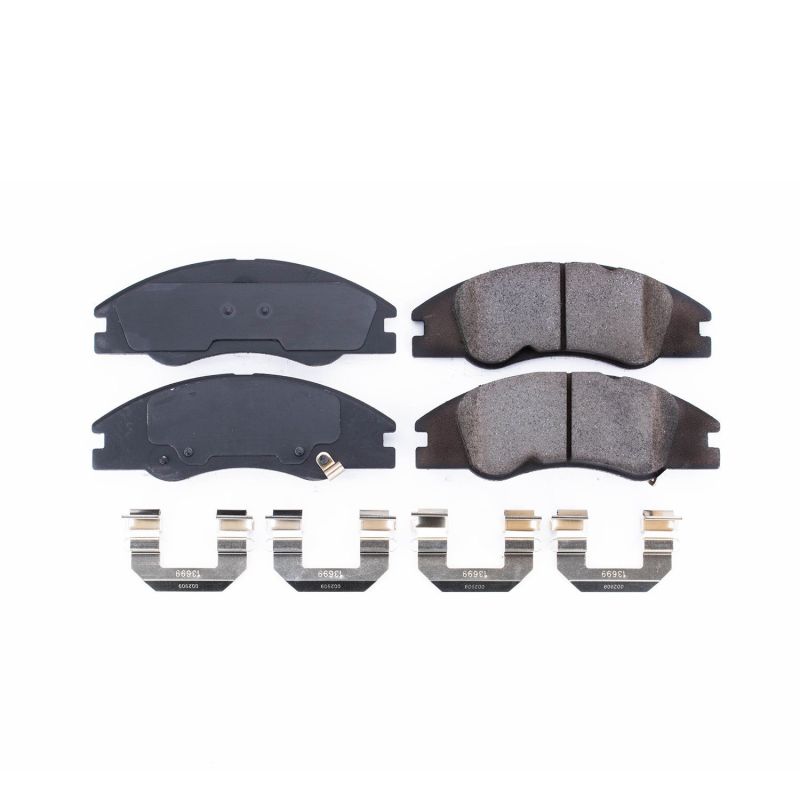 Power Stop 05-09 Kia Spectra Front Z17 Evolution Ceramic Brake Pads w/Hardware - DTX Performance