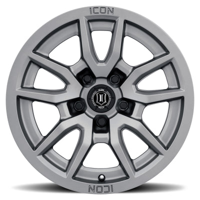 ICON Vector 5 17x8.5 5x150 25mm Offset 5.75in BS 110.1mm Bore Titanium Wheel for performance car parts