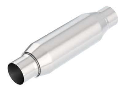 Borla CrateMuffler Resonator Option 2.25in Center/Center 3.5in Round x 10in high performance exhaust for racing cars