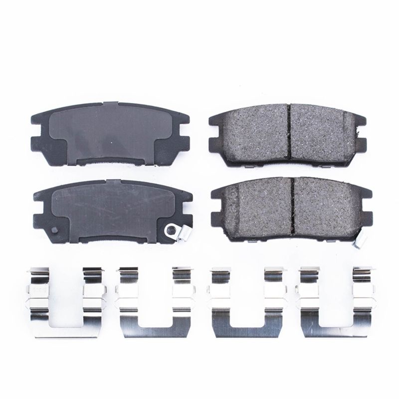 Power Stop 92-00 Mitsubishi Montero Rear Z17 Evolution Ceramic Brake Pads w/Hardware - DTX Performance