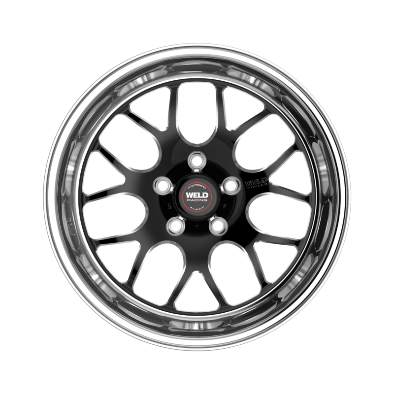 Weld S77 20x7 / 5x115 / 4.3 BS / 3.18 HB - Black Center - Polished Shell - Non-BL Wheel