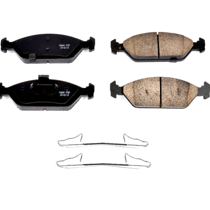 Power Stop 2000 Kia Spectra Front Z17 Evo Ceramic Brake Pad w/Hardware - DTX Performance