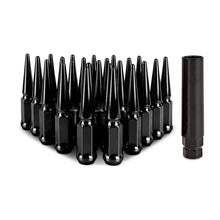 Load image into Gallery viewer, Mishimoto Mishimoto Steel Spiked Lug Nuts M12 x 1.5 24pc Set Black - DTX Performance