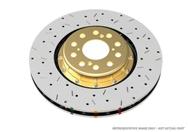 DBA 09+ Nissan 370Z Sport/Infiniti G37 Sport Front Drilled & Slotted 5000 Series 2 Piece Rotors for performance upgrades.