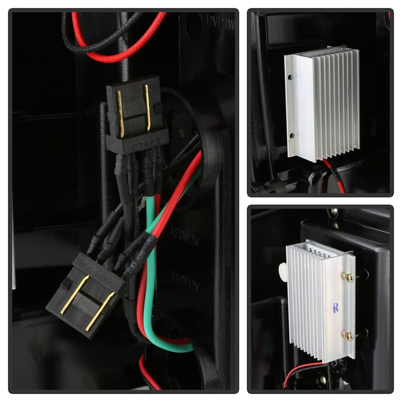 Spyder Chevy 1500 14-16 Light Bar LED Tail Lights All Blk ALT-YD-CS14-LBLED-BKV2, high performance auto parts, DTX Performance