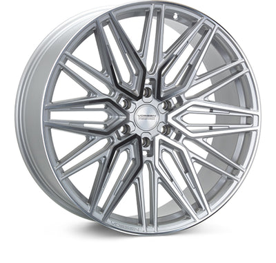 Vossen HF6-5 22x9.5 / 6x135 / ET20 / Deep Face / 87.1 wheel, silver polished, performance car parts, high performance auto parts by DTX Performance