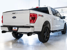 Load image into Gallery viewer, AWE 0FG 21+ Ford F150 Dual Split Rear Cat-Back Exhaust- 5in Diamond Black Tips - DTX Performance