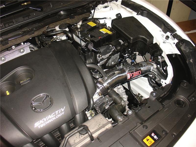 Injen 14-15 Mazda 6 2.5L 4cyl Polished Cold Air Intake w/ MR Tech & Air Fusion - DTX Performance