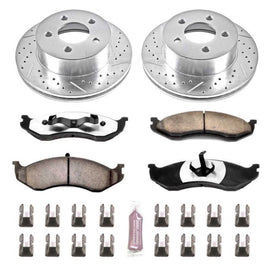 Power Stop 99-01 Jeep Cherokee Front Z36 Truck & Tow Brake Kit featuring high performance brakes by DTX Performance