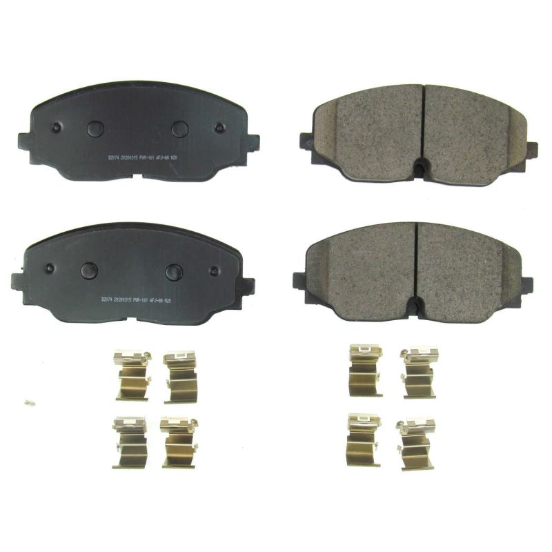 Power Stop 18-19 Volkswagen Atlas Front Z17 Evolution Ceramic Brake Pads w/Hardware - DTX Performance