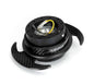 NRG Quick Release Kit Gen 3.0 - Black Body / Carbon Fiber Ring w/ Carbon Fiber Handles