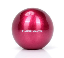 NRG Fushia Sparkly Painted Titanium Round Shifter Heavy Weight, ideal for performance car parts, DTX Performance upgrades, racing enhancements.