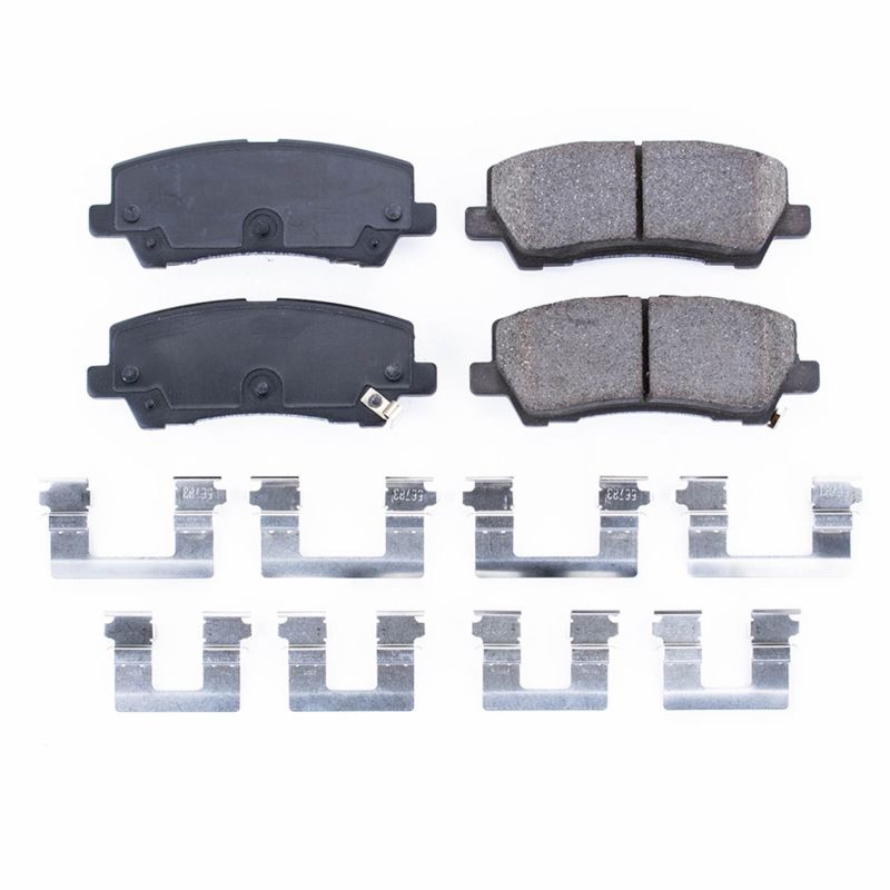 Power Stop 15-19 Ford Mustang Rear Z17 Evolution Ceramic Brake Pads w/Hardware - DTX Performance